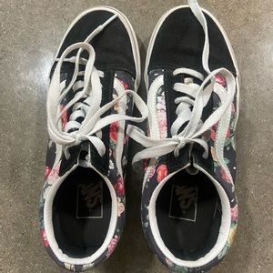 Flower print Vans